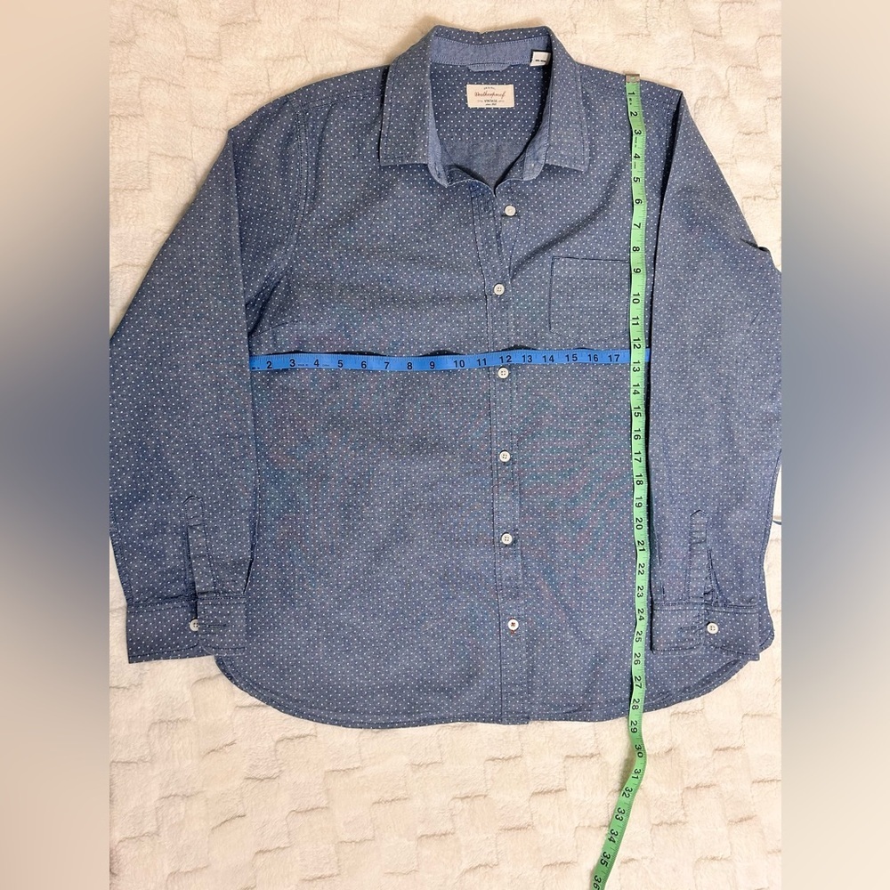 Weatherproof Blue Blouse with Soft Fabric and Relaxed Fit - Picture 4 of 6